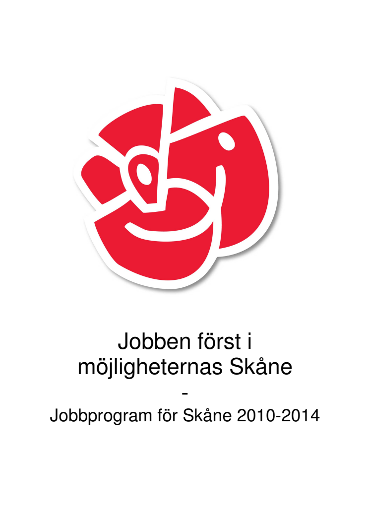 Jobbprogram för Skåne