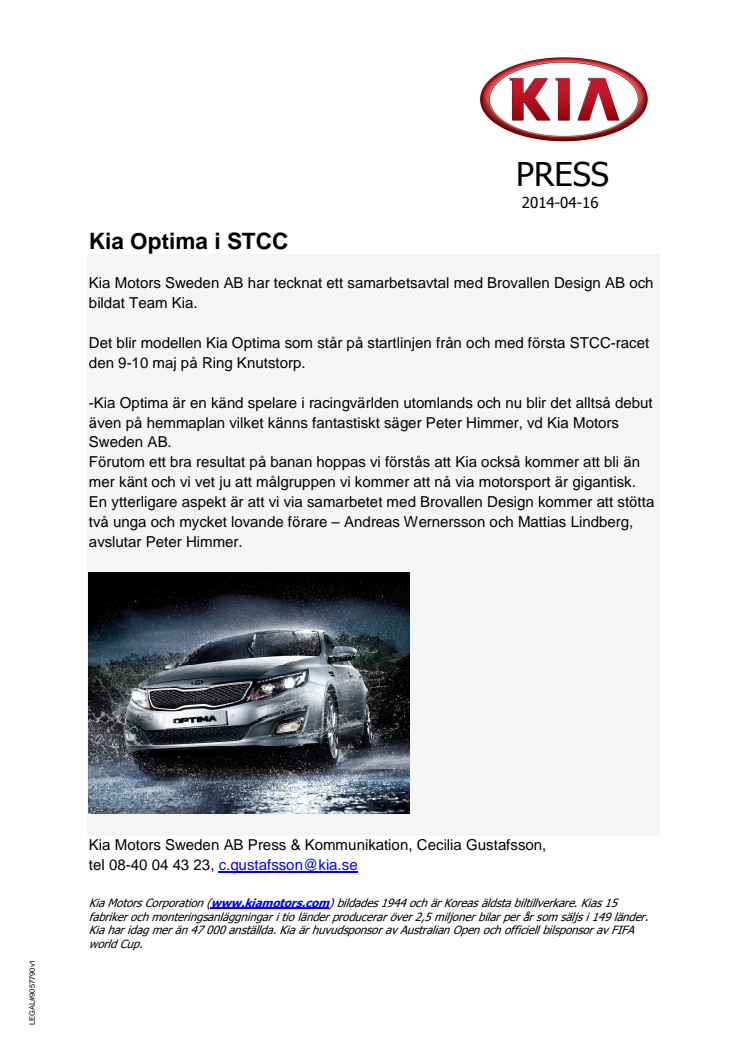 Kia Optima i STCC