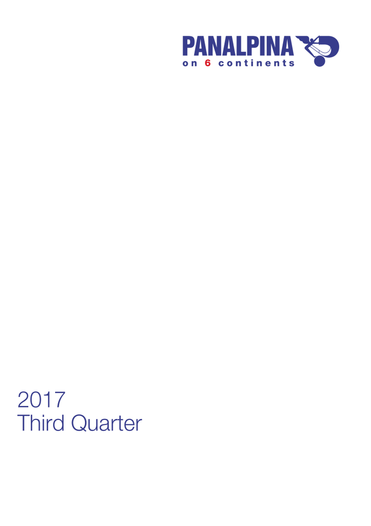 Nine Months Results 2017 – Consolidated Financial Statements