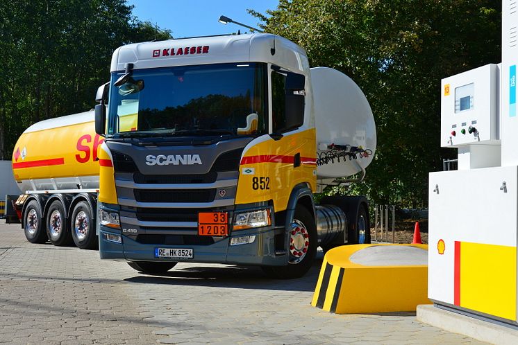 Scania G 410 LNG-Kunde Klaeser