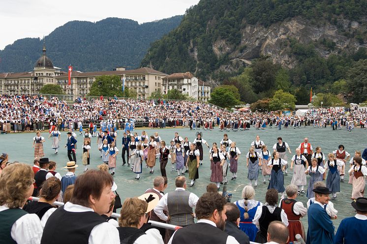 Trachtentanz, Unspunnenfest Interlaken / Quelle: Verein Unspunnenfest