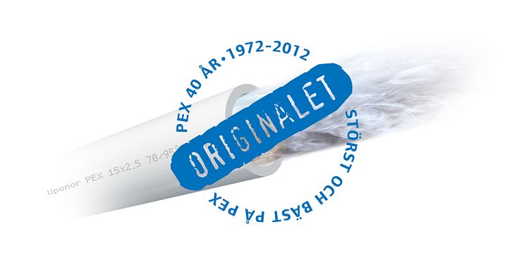 Uponor PEX 40 år - Jubileumslogotyp