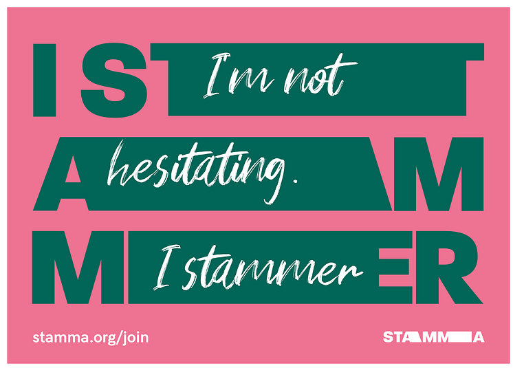 STAMMA postcard not hesitating