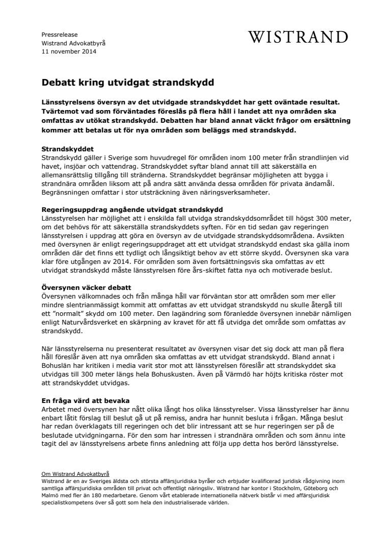 Debatt kring utvidgat strandskydd