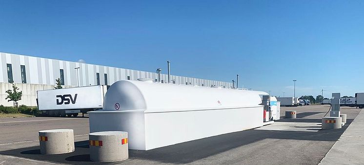 HVO tank på DSVs logistikcenter i Landskrona 1700x774