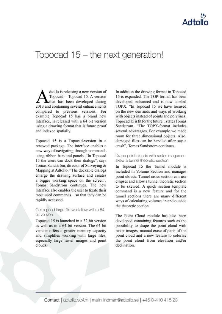 Topocad 15 – the next generation