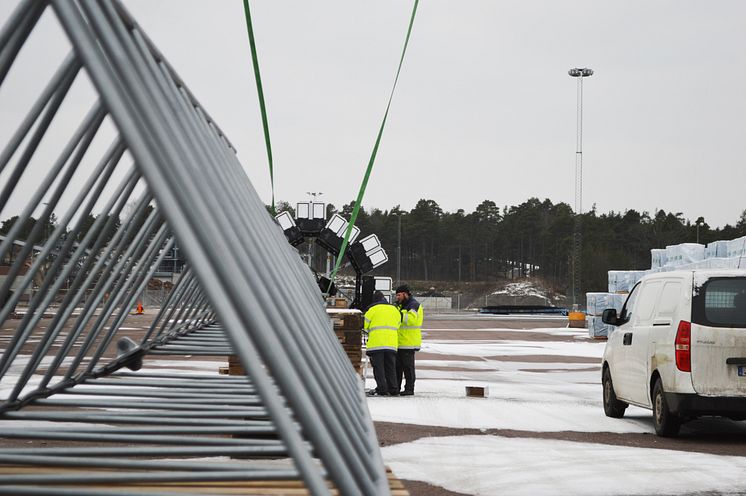 Smålandshamnar Oskarshamn - Först i Sverige med Titan LED mastbelysning