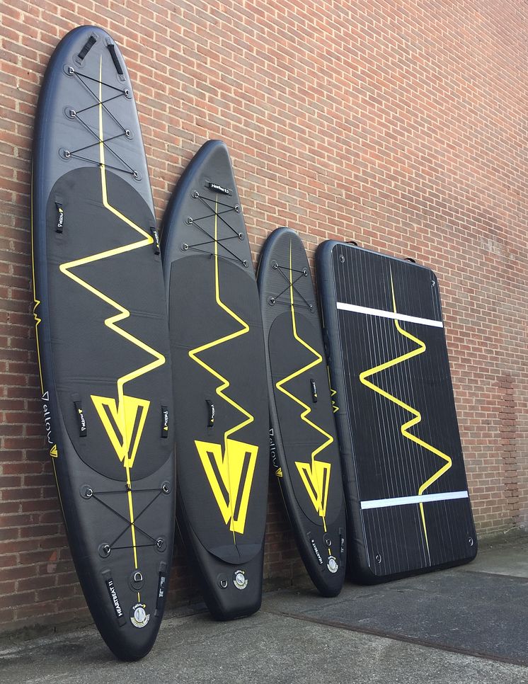 Hi-res image - VETUS - The YellowV line up of inflatable SUPs and platform