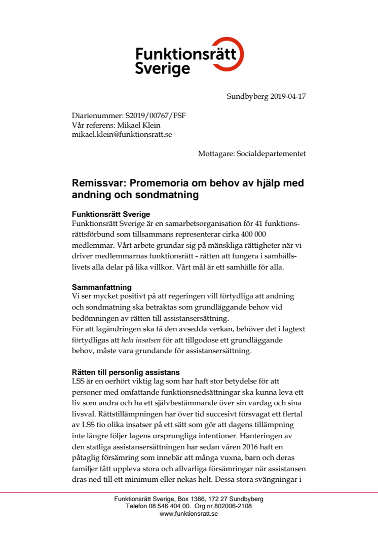 Otillräcklig lagändring för att säkra personlig assistans