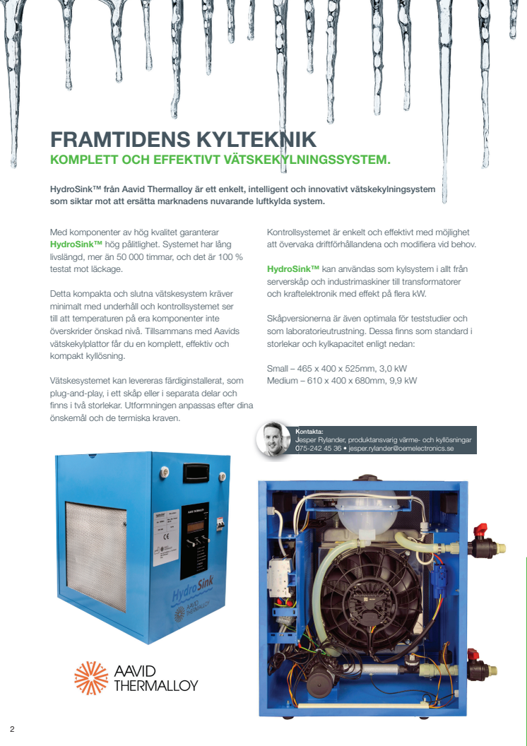 Framtidens kylteknik  - komplett och effektivt vätskekylningssystem.