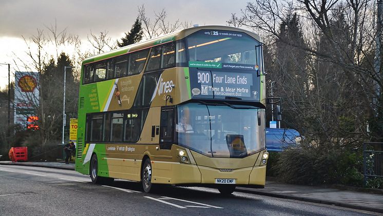 Go North East mobilises replacement bus service for the Tyne and Wear Metro with help from local operators