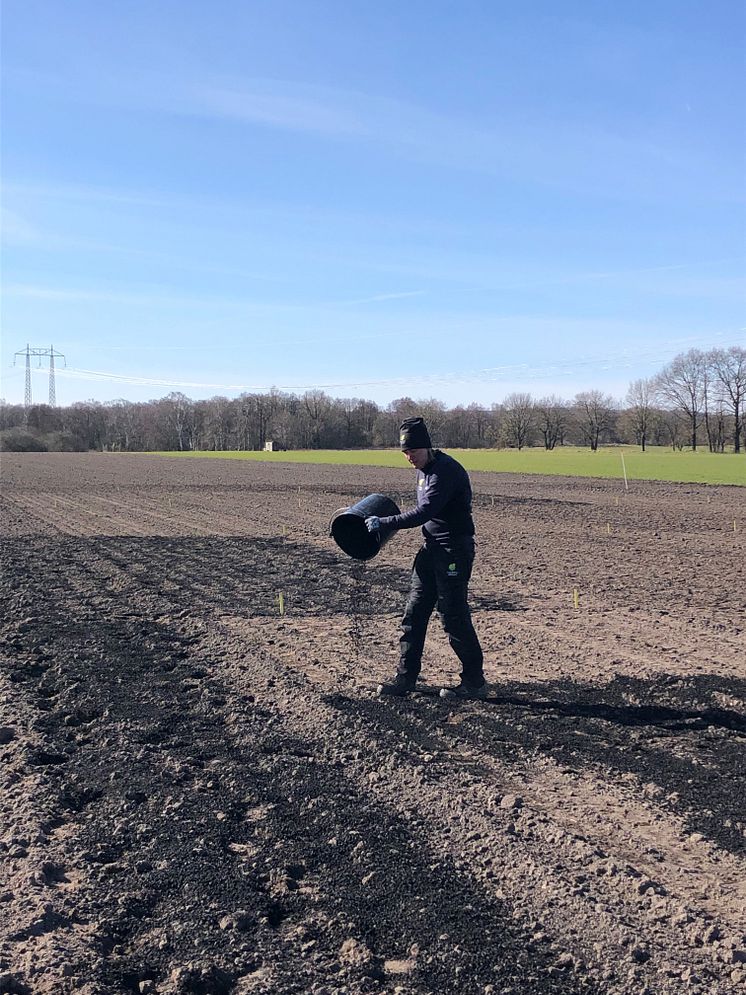 Spridning av biokol i Skåne