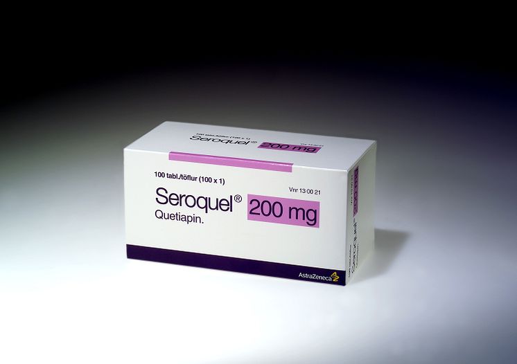 Seroquel 200 mg, förpackning