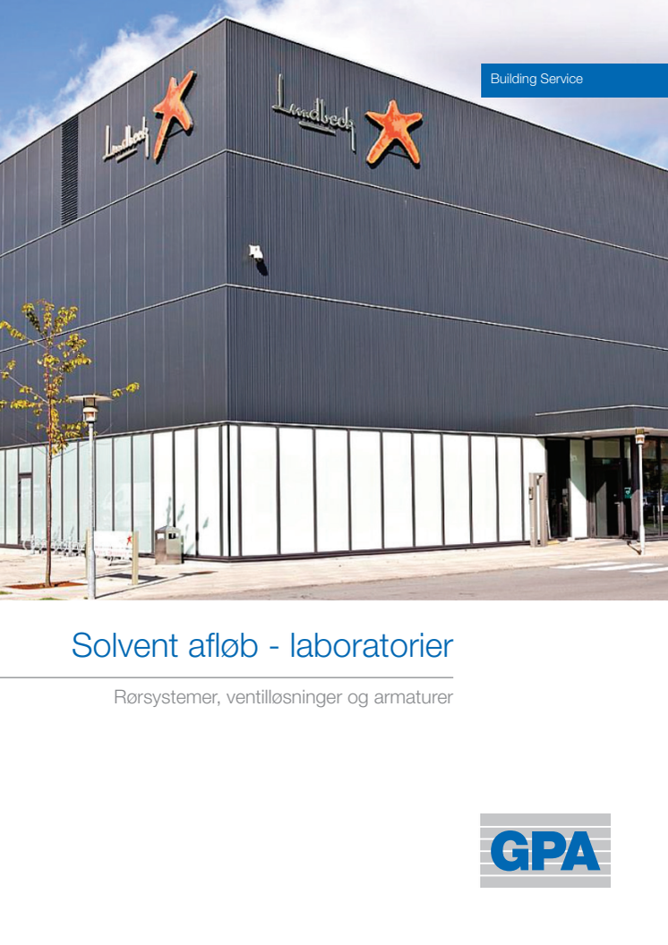 Solvent afløb - laboratorier - H. Lundbeck Pharma A/S 