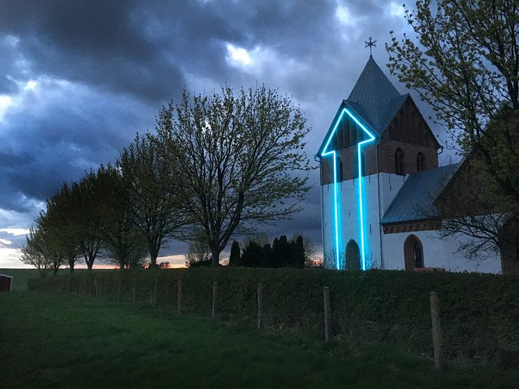 Uppåt (Upwards), Odarslöv Church 2018.