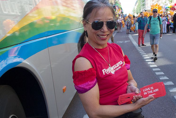 Flygbussarna Stockholm Pride 2015