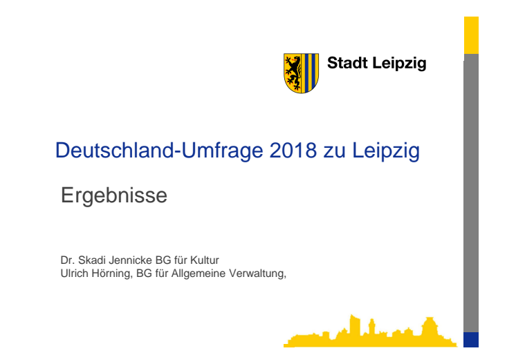Deutschland-Umfrage 2018 - Ergebnisse für Leipzig