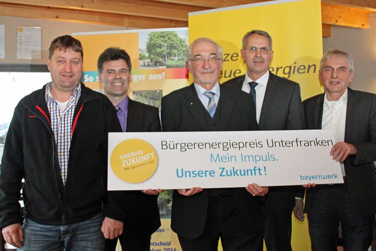 Start zum Bürgerenergiepreis Unterfranken 2016 beim Vorjahressieger SV Fatschenbrunn