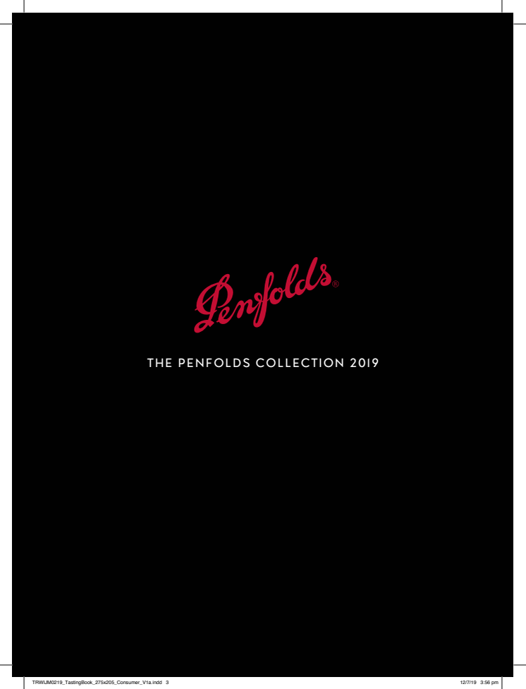 Penfolds 2019 Collection Tasting Notes 