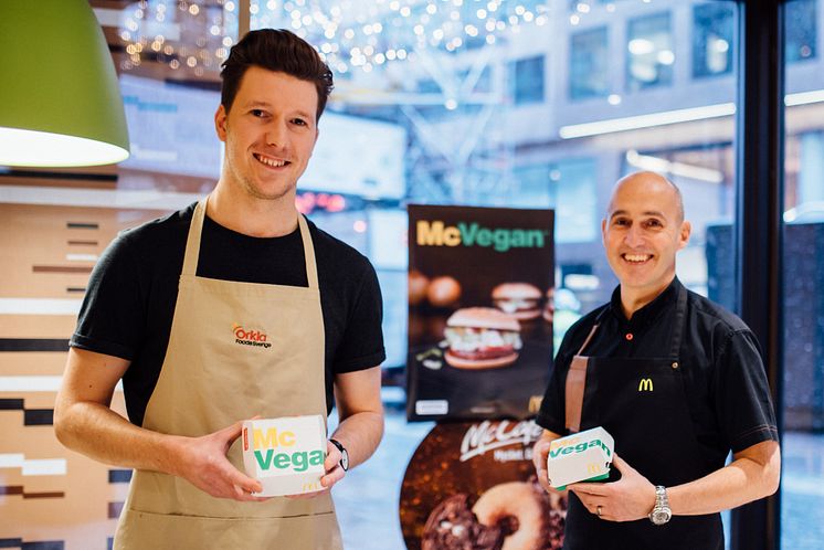 Carl-Johan Frelander, Orkla Foods Sverige, och Staffan Ekstam, McDonalds