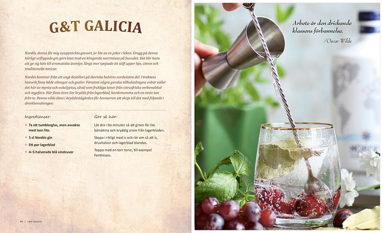 Uppslag recept G&T Galicia 