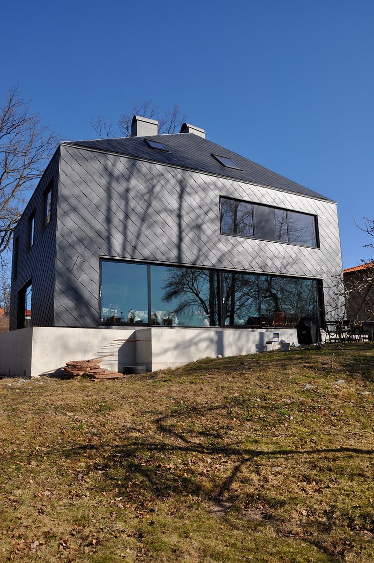 Takskiffer på tak och fasad Samaca 55 Diagonal
