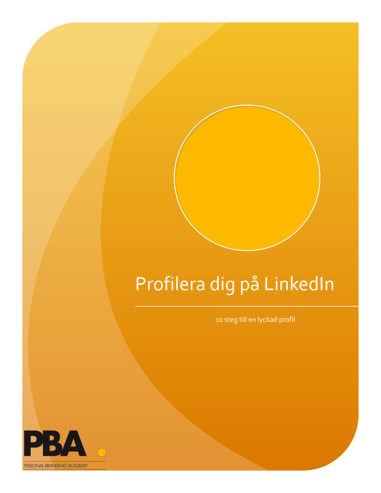 Profilera dig på LinkedIn