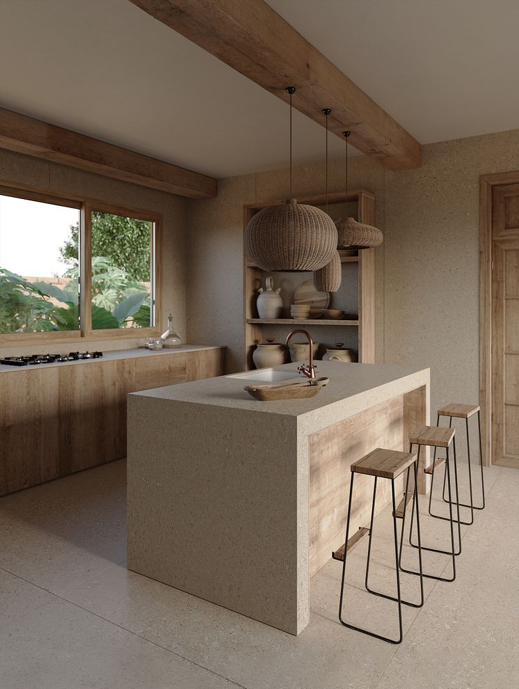 AMB04 - Kitchen Dekton VK02 Avorio