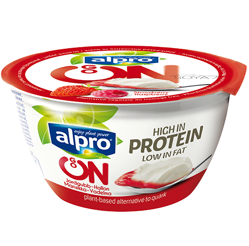 Alpro Go On Jordbær og Bringebær