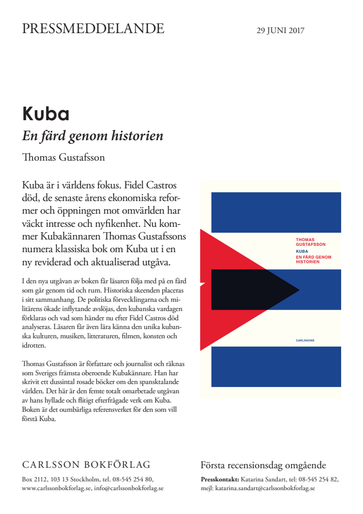 Kuba. En färd genom historien. Ny utgåva!