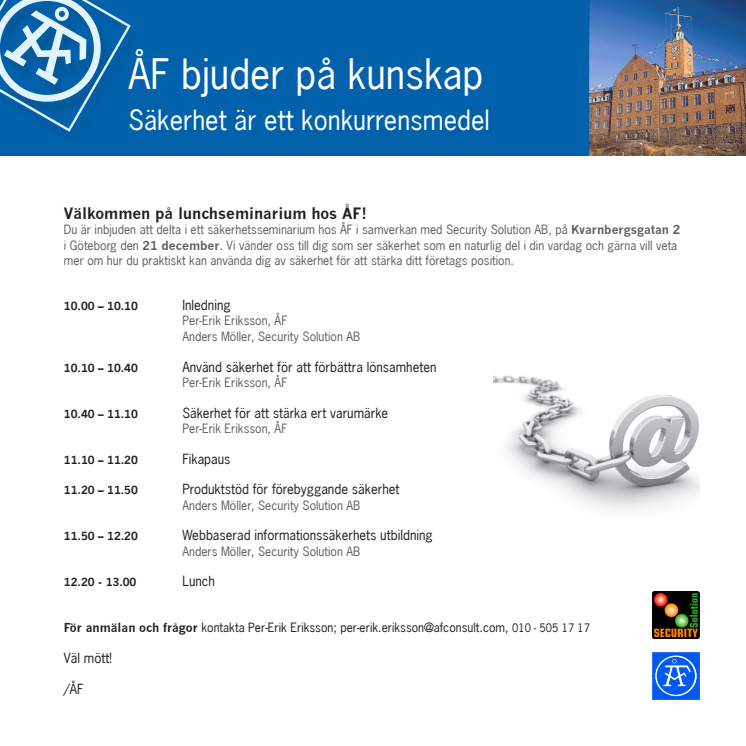 ÅF samverkar med Security Solution AB