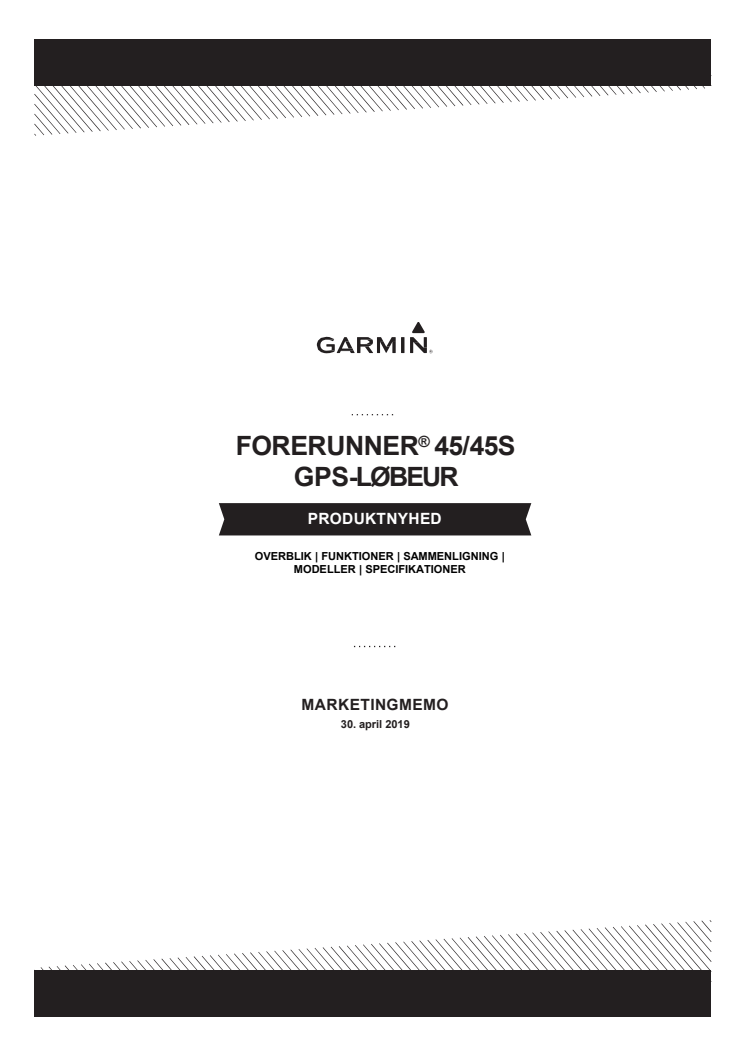 Produkt memo Forerunner 45