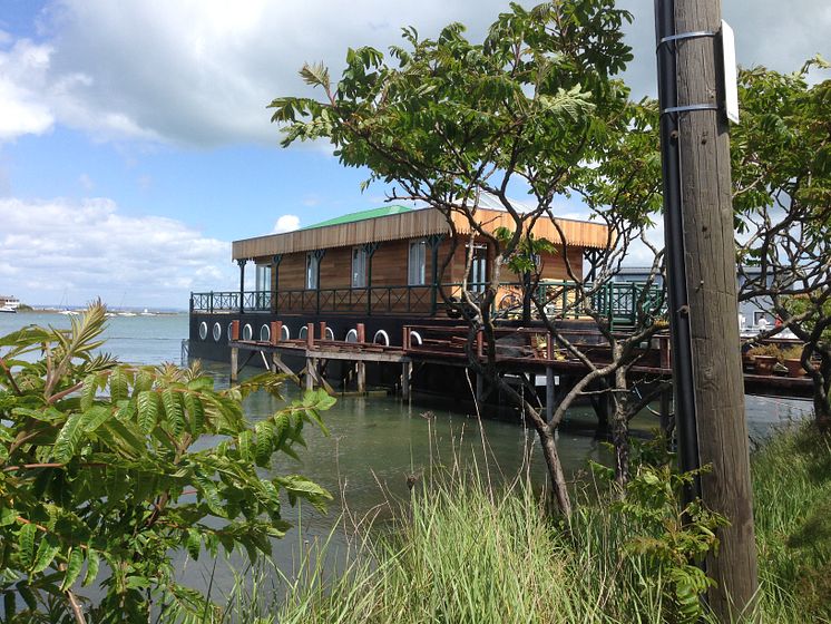 High res image - Sika UK - Luxury houseboat's concrete hull made watertight with Sika's concrete waterproofing systems