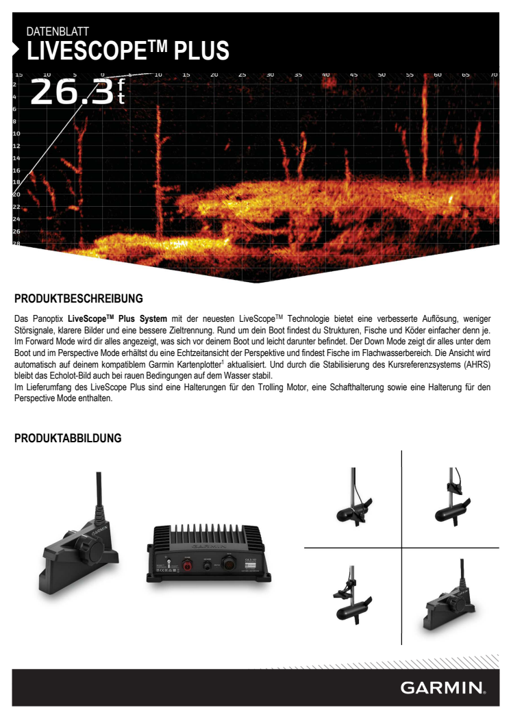 Datenblatt Garmin LiveScope Plus