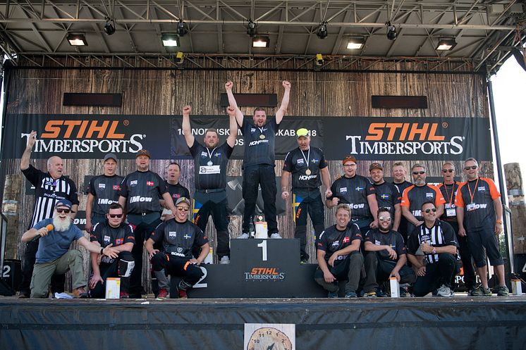 Svensk dominans ved NM i STIHL Timbersports 2018