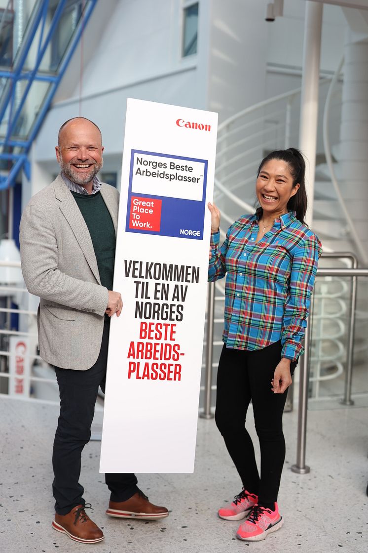 Medarbeidere fornøyde med å være blant topp 10 arbeidsplasser i GPTW