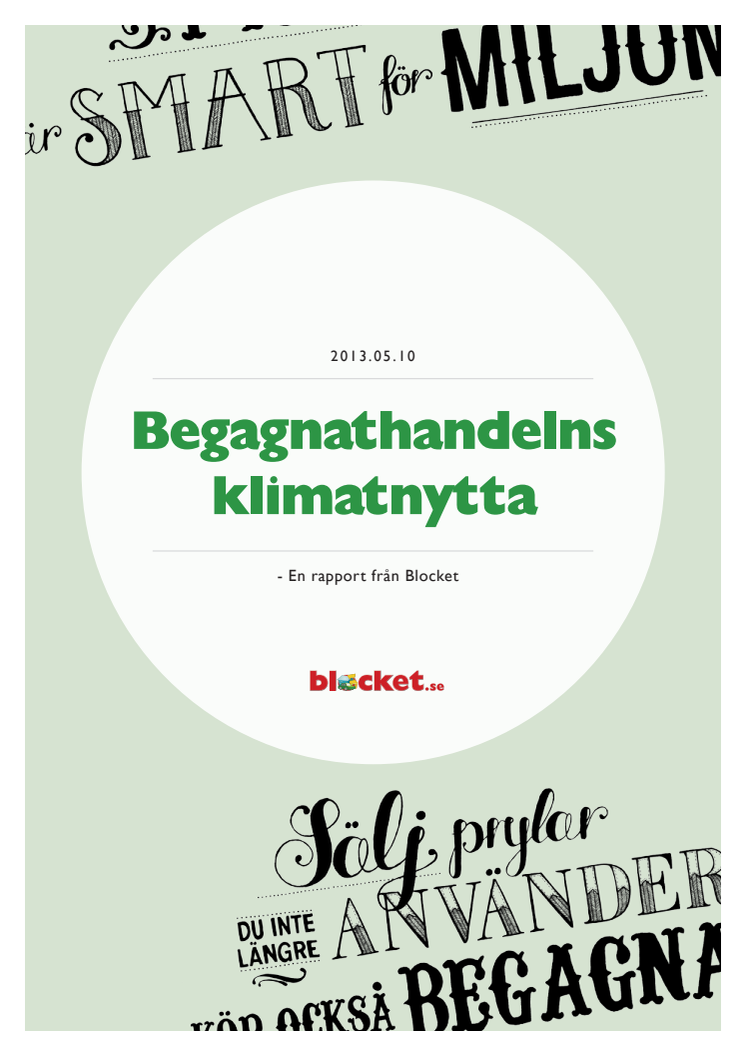 Begagnathandelns klimatnytta