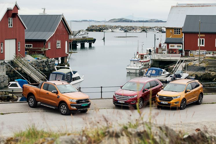 Ford-lansering av nye Edge og Ranger i Molde