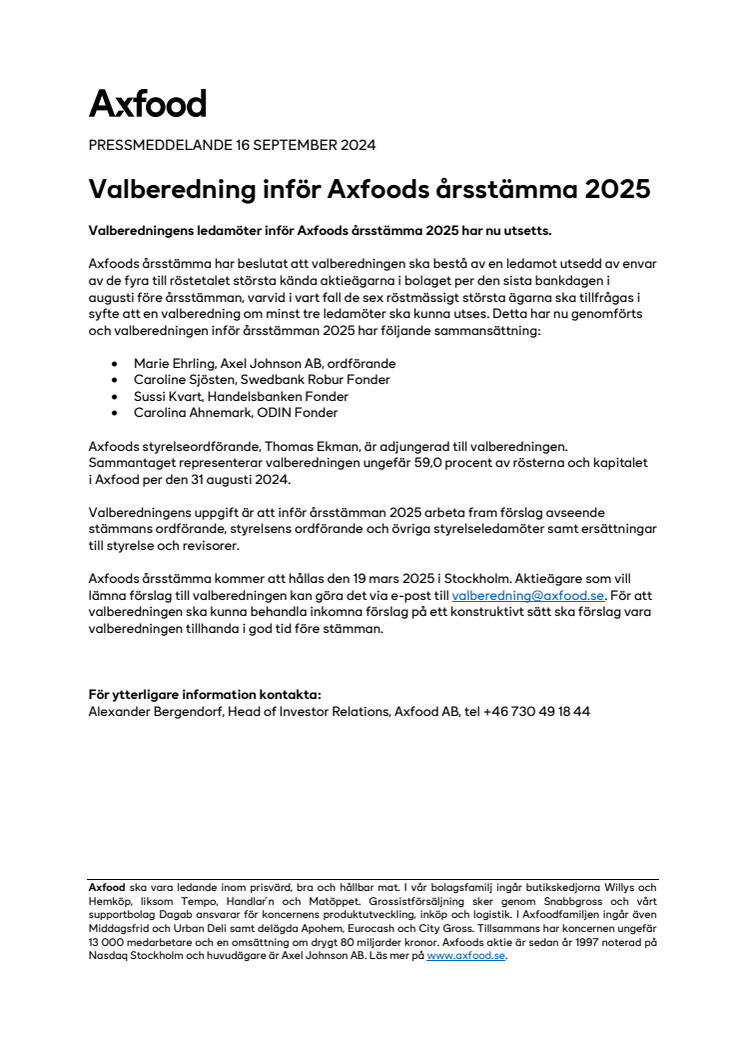 Valberedning inför Axfoods årsstämma 2025.pdf
