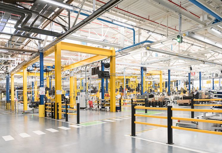 En del av fabriken som renoverades under 2018. 