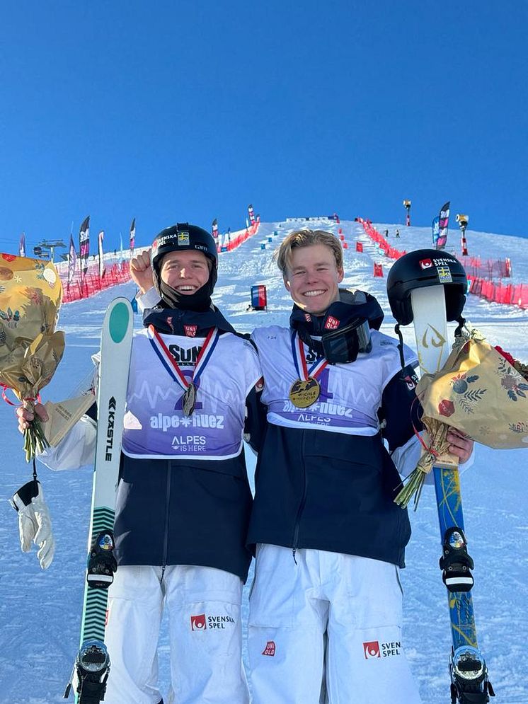 Walter Wallberg och Rasmus Stegfeldt i toppen när världscupen gick idag i Alpe d´Huez