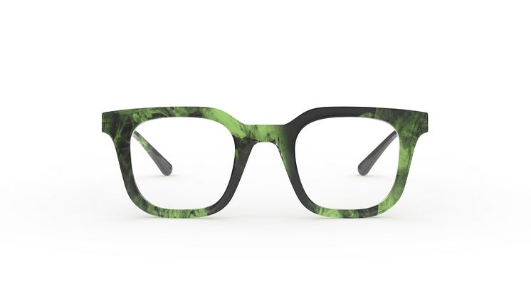 Ai Eyewear: Square Bold, Green, Clear