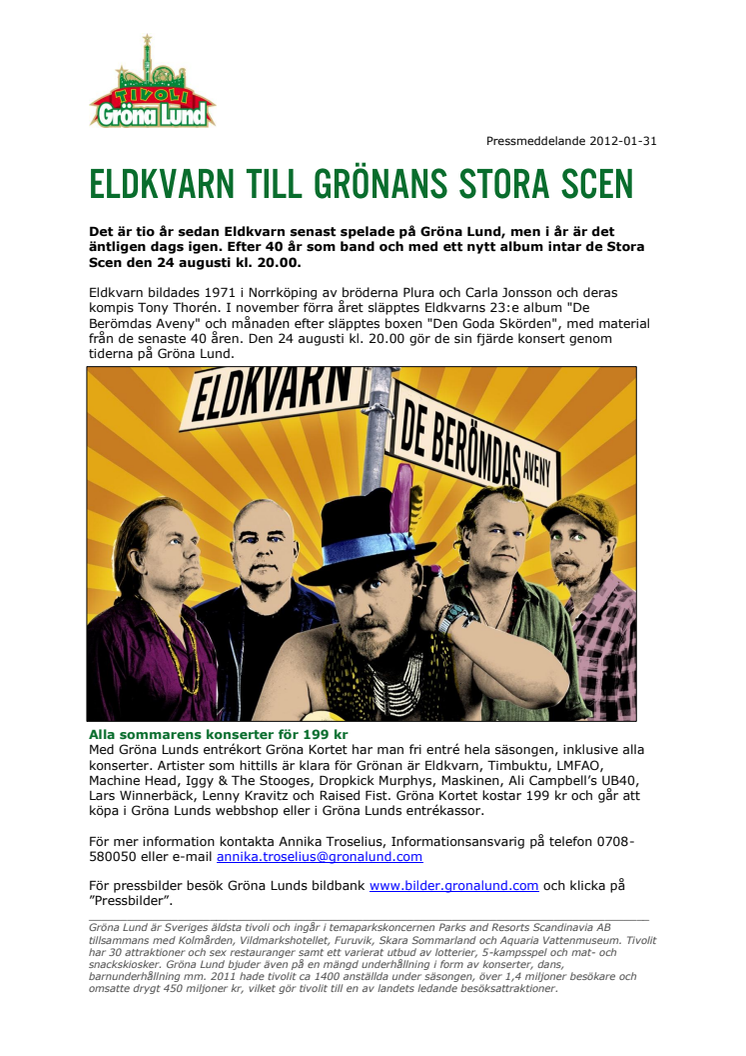 Eldkvarn till Grönans Stora Scen