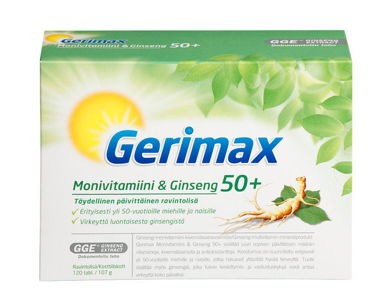 Gerimax Monivitamiini & Ginseng 50+
