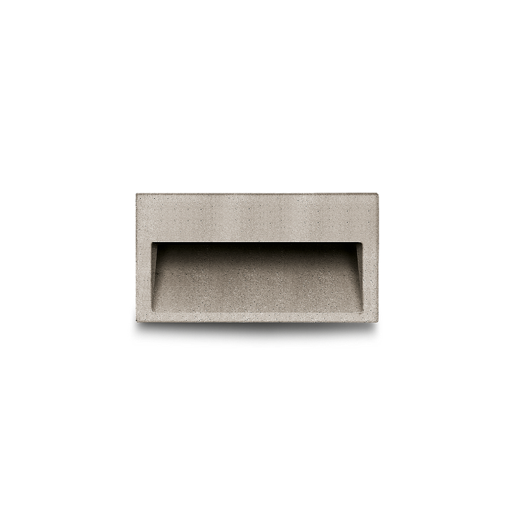 Concrete wall recessed luminaire