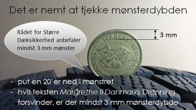 Tjek mønsterdybden