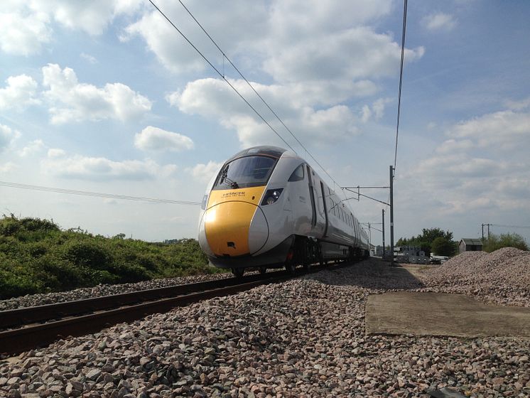 First pre-series Class 800 Hitachi InterCity Express Programme train undergoes dynamic testing