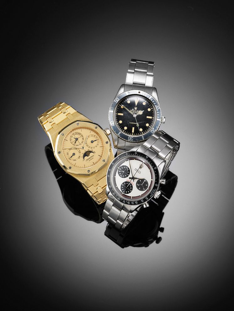 Rolex Daytona, Rolex Submariner & Audemars Piguet Royal Oak