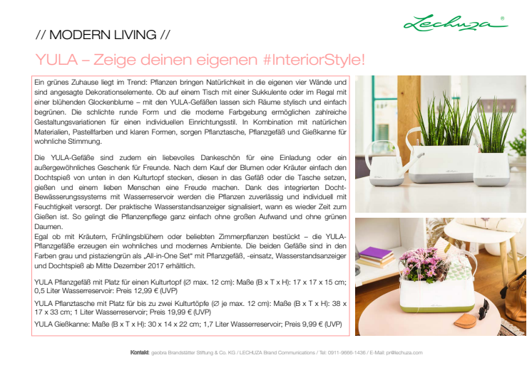 YULA - Zeige deinen eigenen #InteriorStyle!