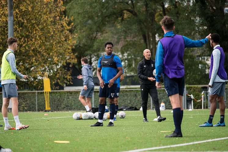 Coree Wilson at The Brache, Luton Town's training ground 